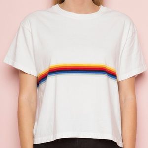 Brandy Melville Aleena Rainbow Top